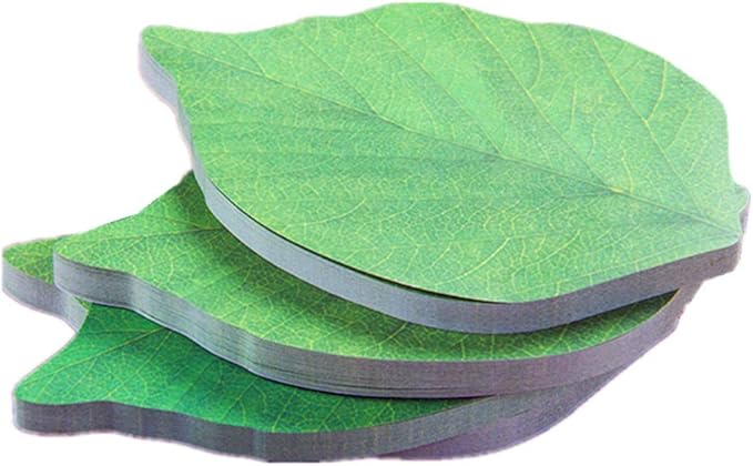 Funny live Leaf Sticky Note Pads Memo Pads Anti-Forgetting Reminder Note DIY Decoration Home Wall/Photo Wall Decoration,50 Sheets/Pad,8 Pads,400 Pages in Total