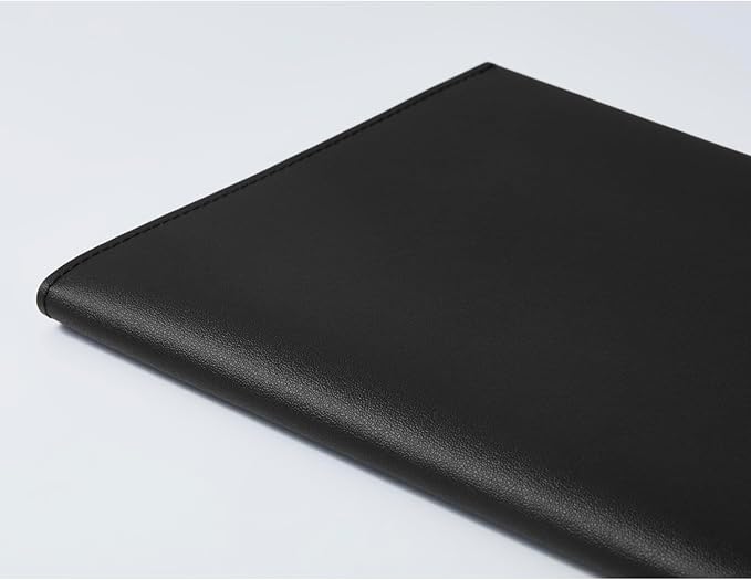 Maruman MNEMOSYNE Soft Cover Notepad Holder with 50-sheet notepad, 8.93 x 6.57 Inches (A5), 8mm-ruled, Black, 1 ea. (PH169)