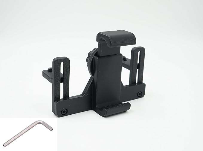 Universal Adjustable Phone Holder Mount Stand Compatible with MOZA R5 R3 R9 R12 Base - Sturdy Clamp, Easy Install