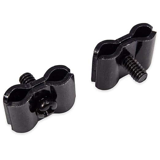 Gridwall Joining Clips Connectors for Wire Grid Panels and Grid Wall - 20 Pack (Black)
