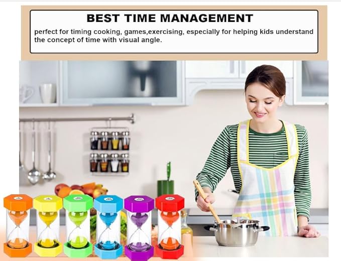 SuLiao Hourglass Sand Timer 60 Minute: Plastic Sand Clock,Giant Blue Sand Watch 60 Min,reloj de Arena 60 min,Unique 1 Hour Glass Colorful Sandglass Timer for Kids, Games, Classroom, Decorative