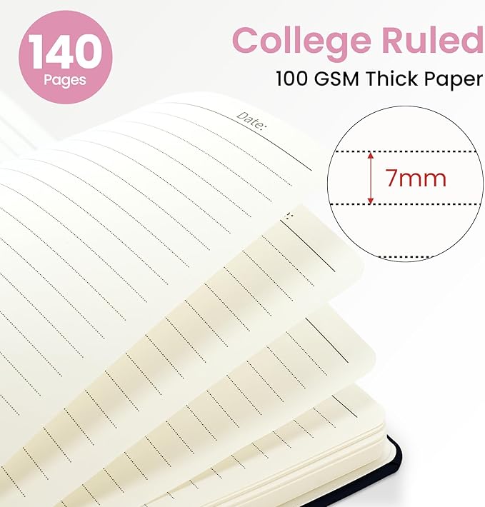 Lined Spiral Journal for Women, A5 Hardcover Cute Notebook for Work & Note Taking, Aesthetic Pretty Journal for Writing, 140 Pages, 6"x8", Tropical Songbird