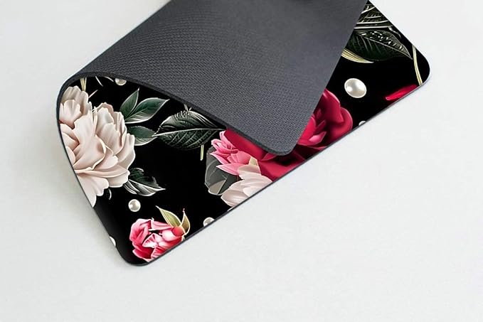 Women Girls Flower-1 Mouse pad Non-Slip Rubber Base Mouse Pads for Computers Laptop Office Desk Accessories Mouse pad