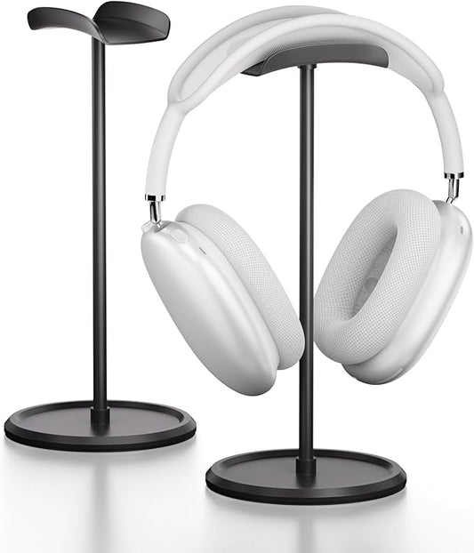 Headphone Stand【1PACK】 Headphone Holder with Storage Tray Compatible for Max Pro, Beats, Bose and Most Gaming Headphones. 【No Tools Required】 YO-2 (Black)