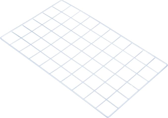 PATIKIL 20"x12" Wire Grid Panel, 1 Pack Wall Grid Decorative Panels Board Photo Pictures Display Decor Hanging Organizer for Home Office, White