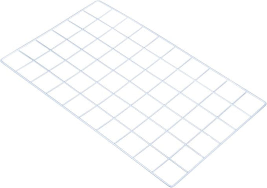 PATIKIL 20"x12" Wire Grid Panel, 1 Pack Wall Grid Decorative Panels Board Photo Pictures Display Decor Hanging Organizer for Home Office, White