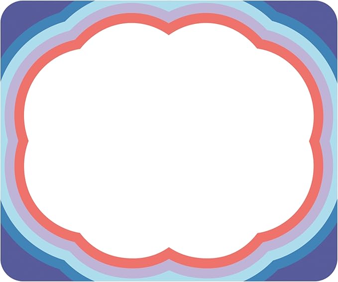 Carson Dellosa We Stick Together 40PC Name Tags, Groovy Nametags for Daycare Labels, Locker Organization, Retro Hello My Name is Stickers, Back to School Decor, Classroom Essentials, Teacher Supplies