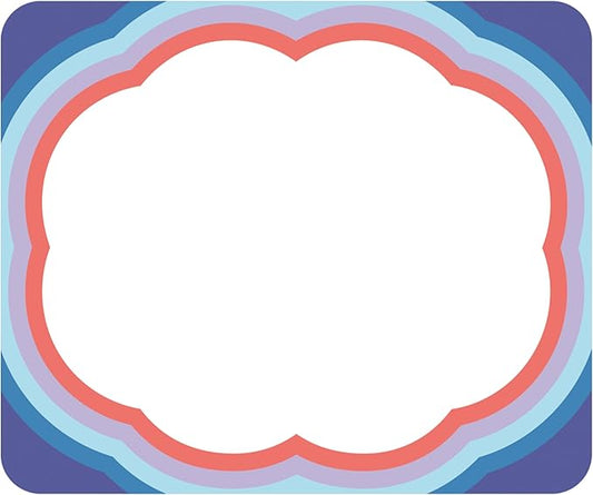 Carson Dellosa We Stick Together 40PC Name Tags, Groovy Nametags for Daycare Labels, Locker Organization, Retro Hello My Name is Stickers, Back to School Decor, Classroom Essentials, Teacher Supplies