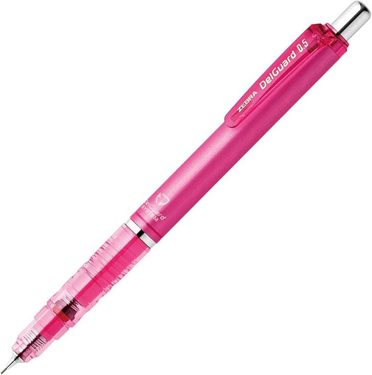 Zebra DelGuard 0.5mm Lead Mechanical Pencil, Pink Body (P-MA85-P)