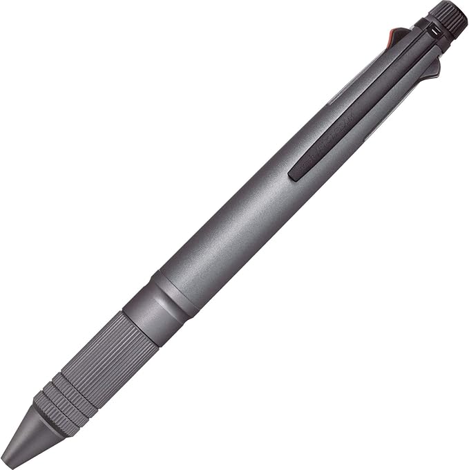 uni Jetstream 4&1 Metal Edition, 0.5mm Ballpoint Pen (Black, Red, Blue, Green) and 0.5mm Mechanical Pencil, Gun Metallic (MSXE52000A05.43)