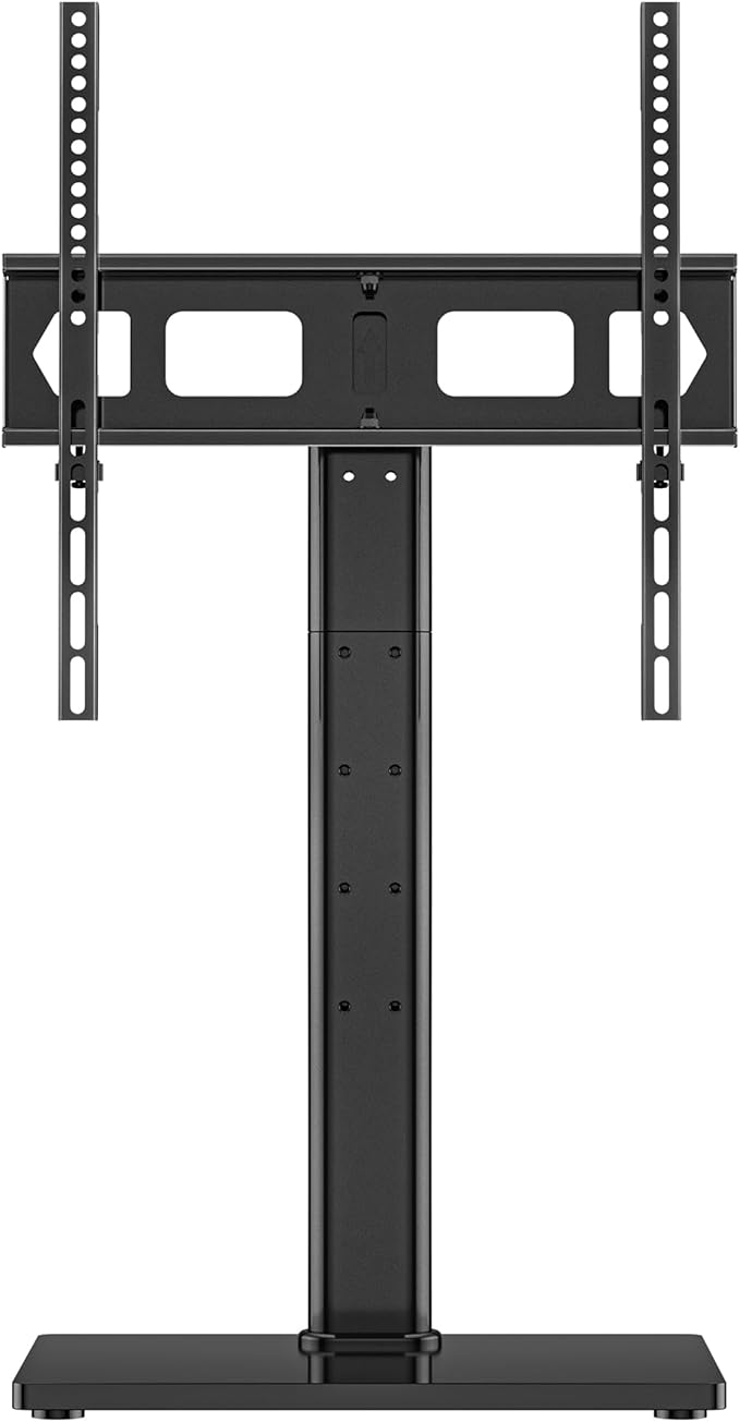 Universal Swivel TV Stand Base Table Top TV Stand for 23-70 Inch TVs 70 Degree Swivel, 6 Height Adjustable Tall Monitor Mount Stand, Max VESA 400x400mm,Holds up to 88lbs TS206