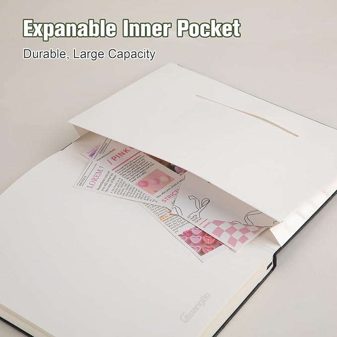 Lined Journal Notebook for Work with 160 Pages, 5.6" x 8" Hardcover Notebooks Journals Medium Size for Writing Women Men