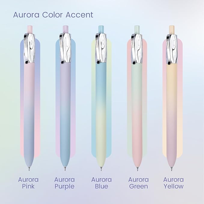 Ddaowanx Gel Pens,5Pcs Fine Point Smooth Writing Pens,0.5mm Quick Dry Black Ink for Journaling,Writing,Note Taking,Office&School Supplies,Aesthetic Desk Accessories Gifts for Women