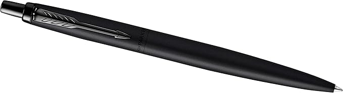 Parker Jotter XL Ballpoint Pen, Monochrome Matte Black, Medium Point, Blue Ink, Gift Box - Smooth Writing, Signature Design, Stationary, Desk Essentials