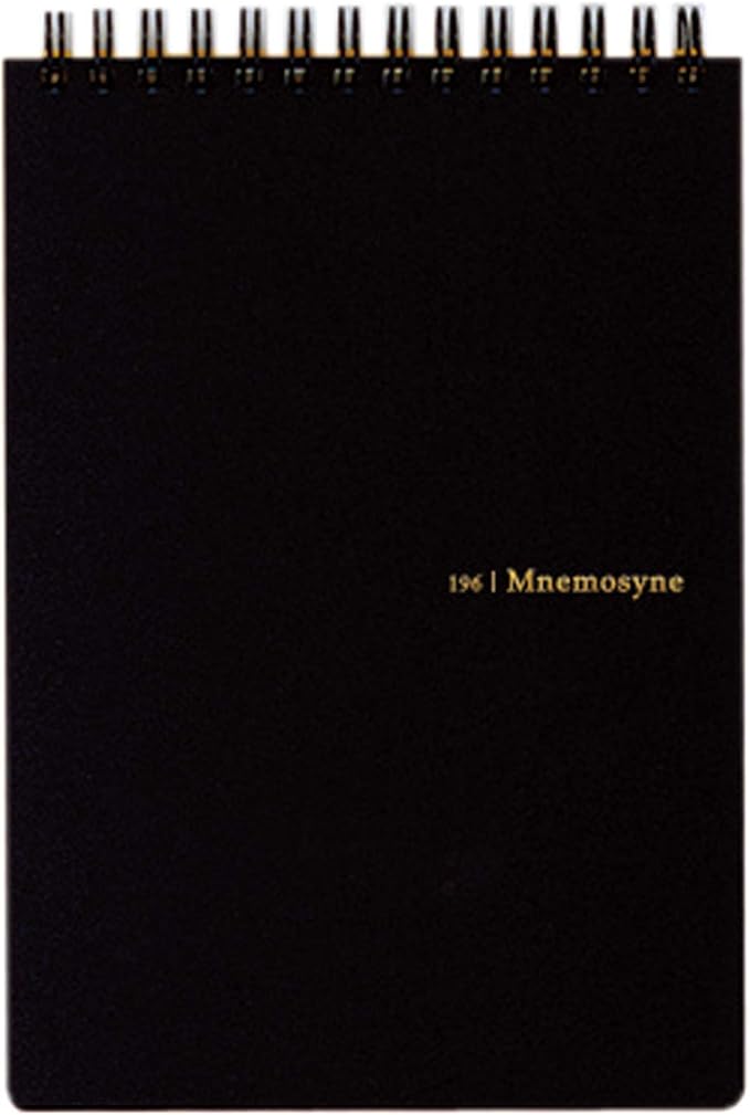 Maruman MNEMOSYNE Notebook 6.97 x 5.04 Inches (B6), 7mm ruled 21-line, 50 Sheets (N196A), white