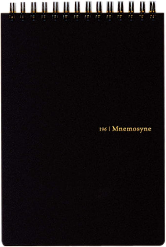 Maruman MNEMOSYNE Notebook 6.97 x 5.04 Inches (B6), 7mm ruled 21-line, 50 Sheets (N196A), white
