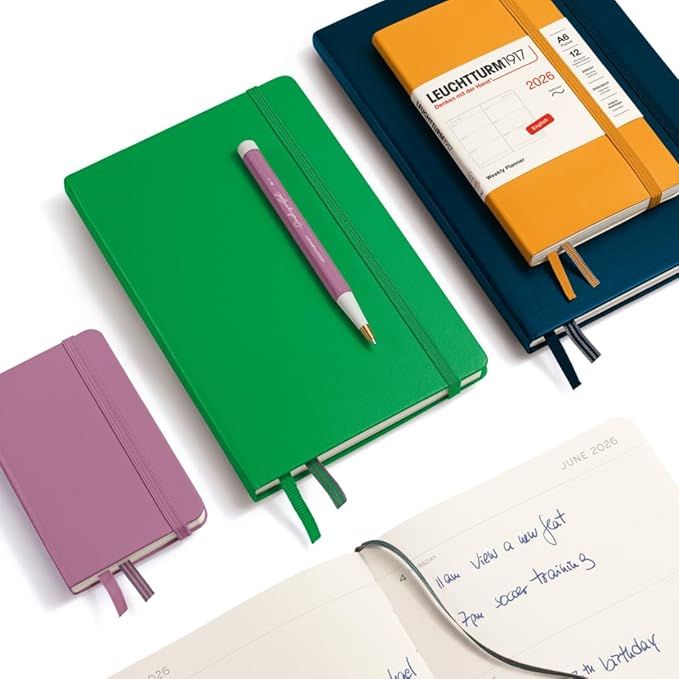 LEUCHTTURM1917 - Weekly Planner 2026, Softcover, Pocket (A6), Port Red (Jan 1 - Dec 31, 2026)