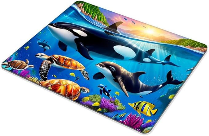 Sharks in The Underwater World Mouse pad Customized Mousepad Non-Slip Rubber Base Mouse Pads for Computers Laptop Office Desk Accessories Mouse pad