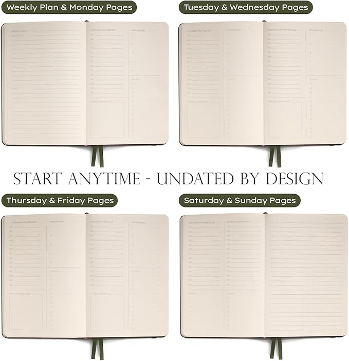 Anecdote 2026-2027 Planner: A Monthly, Weekly & Daily Planner with Calendar | 8.5" x 5.2" | Hardcover To-Do List Organizer, Planning Your Success, Start Anytime, Achieve Productivity Goals (Tie Dye)
