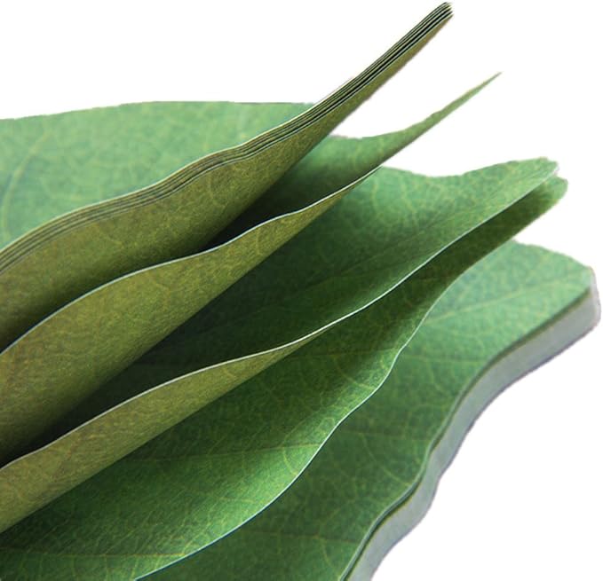 Funny live Leaf Sticky Note Pads Memo Pads Anti-Forgetting Reminder Note DIY Decoration Home Wall/Photo Wall Decoration,50 Sheets/Pad,8 Pads,400 Pages in Total