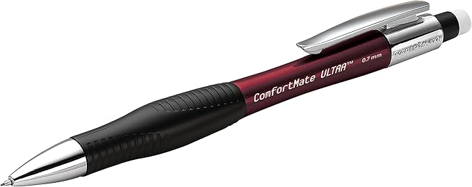 Paper Mate Comfort Mate Ultra Mechanical Pencils, 0.7mm, HB #2, Assorted Colors, 12 Count - School Supplies, Note-Taking, Comfortable Grip