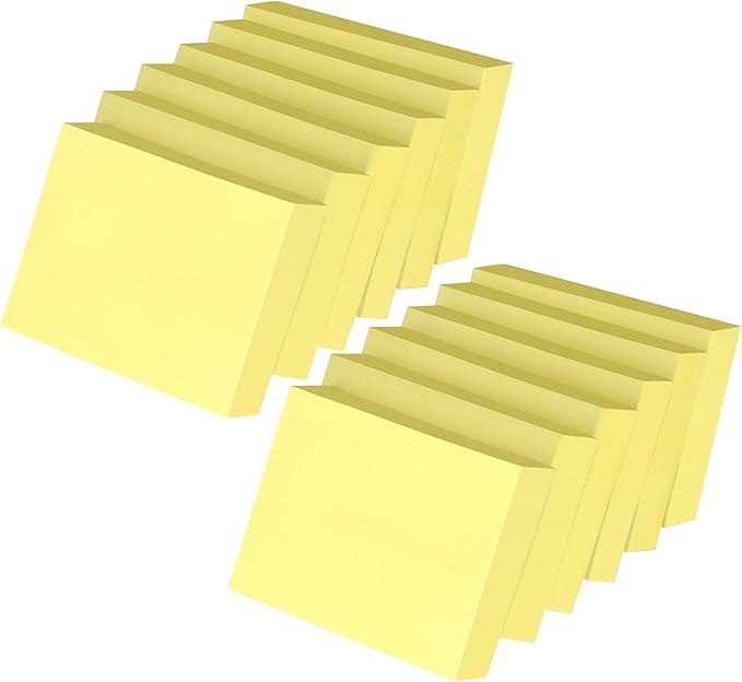 2400 Sheets Mini Sticky Notes Yellow 2 x 1.5in, Small Sticky Pads, 24 Pack Notes Pads Memo Pads,Strong Self-Adhesive Notes,Bulk Tiny Pads Easy to Post Notes for Home, Office, School(100 Sheets/Pad)