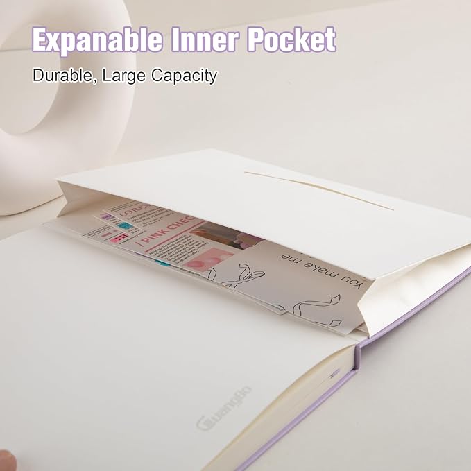 Lined Journal Notebook for Work with 160 Pages, 5.6" x 8" Hardcover Notebooks Journals Medium Size for Writing Women Men