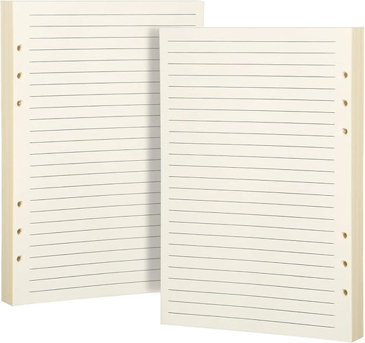Purture A5 Paper, Planner Inserts for A5 Binder, Lined Paper Refill for Binder Planner Notebook Journal, 140 Sheets/280 Pages