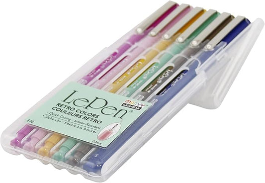 Le Pen Retro Colors 6 Piece Set, 0.3mm point
