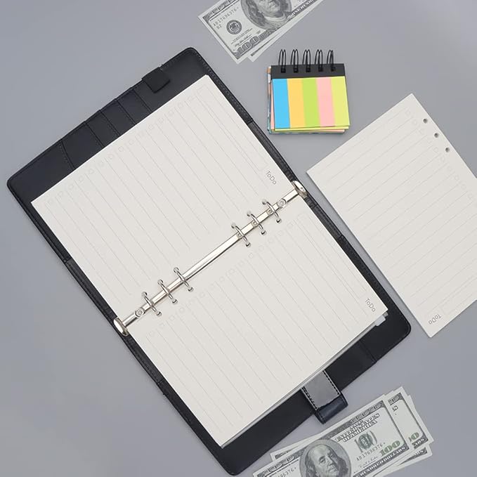A5 To Do List Refill Paper 3 Pack - 6-Hole Punched Binder Inserts, 135 Sheets/270 Pages Filler Paper for Planner (A5)