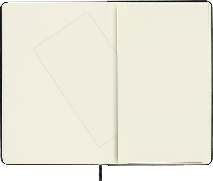 Moleskine Classic Notebook, Hard Cover, Medium (4.5" x 7") Plain/Blank, Black, 208 Pages