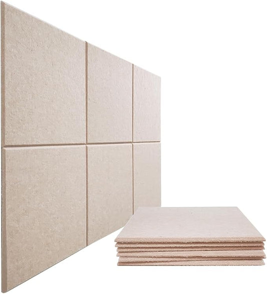 Large Cork Board Alternative, 11.8''x11.8'' 6 Pack Felt Bulletin Board with Safe Removable Adhesive Tabs, Connectable Felt Wall Tiles Bulletin Boards Cork Boards for Walls Pin Board Tack Board-Pink