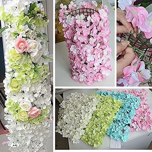 Artificial Flower Grid Panels,DIY Flowers Wall Frames,Flowers Wall Arches Backdrop,Plastic Fences Frames,Flower Grids,Artificial Flowers Plant Base,16 Pieces,10x10 Inches.