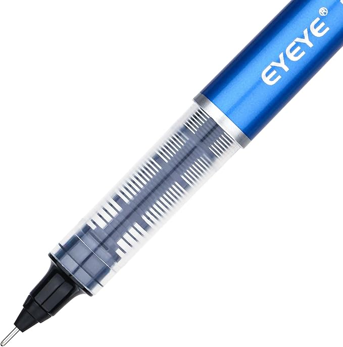EYEYE 0.5mm Roller Ball Pens 8 Assorted Colors, Quick Drying Liquid Ink Needle Rollerball Pens Extra Fine Point Smooth Writing Pen for Journaling, Note Taking, Office, School Supplies & Gifts