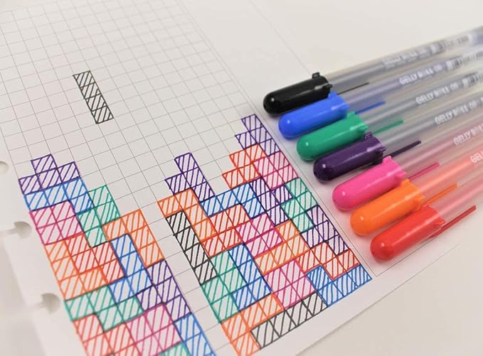 SAKURA 3-Piece Gelly Roll Blister Card Medium Point Gel Ink Pen Set, Black