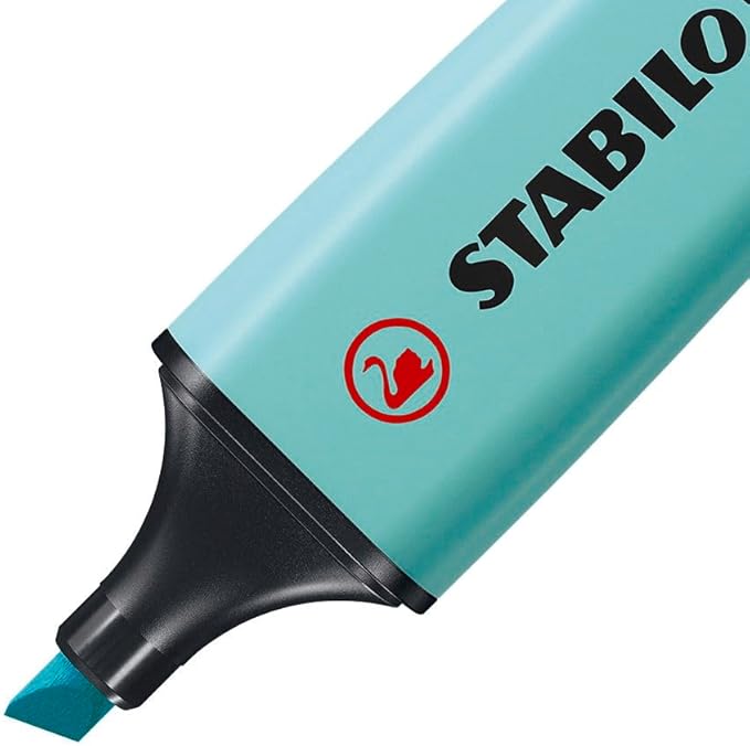 STABILO Highlighter BOSS ORIGINAL Pastel - Deskset of 15 - Assorted Colors Chisel Tip, Anti-Dry Out Technology