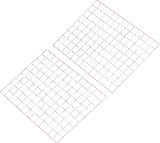 PATIKIL 18"x26" Wire Grid Panel, 2 Pack Board Photo Pictures Memo Display Grid Panels Hanging Organizer Wall Decorative Panel for Home Office Wedding, Pink