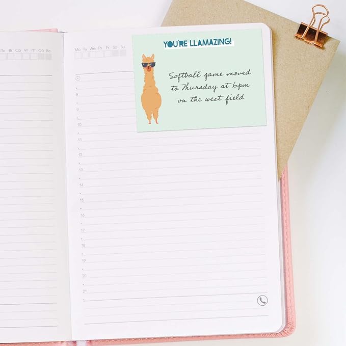 Cute Animal Pun Sticky Note Pads / 4" x 3" Clever Sticky Notes/Set of 6 Pads / 50 Sheets Per Pad/Trendy Gift Idea/Made in The USA