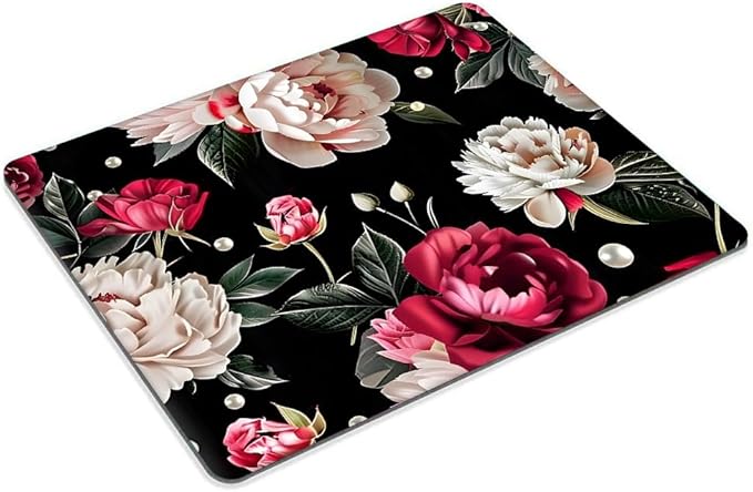 Women Girls Flower-1 Mouse pad Non-Slip Rubber Base Mouse Pads for Computers Laptop Office Desk Accessories Mouse pad