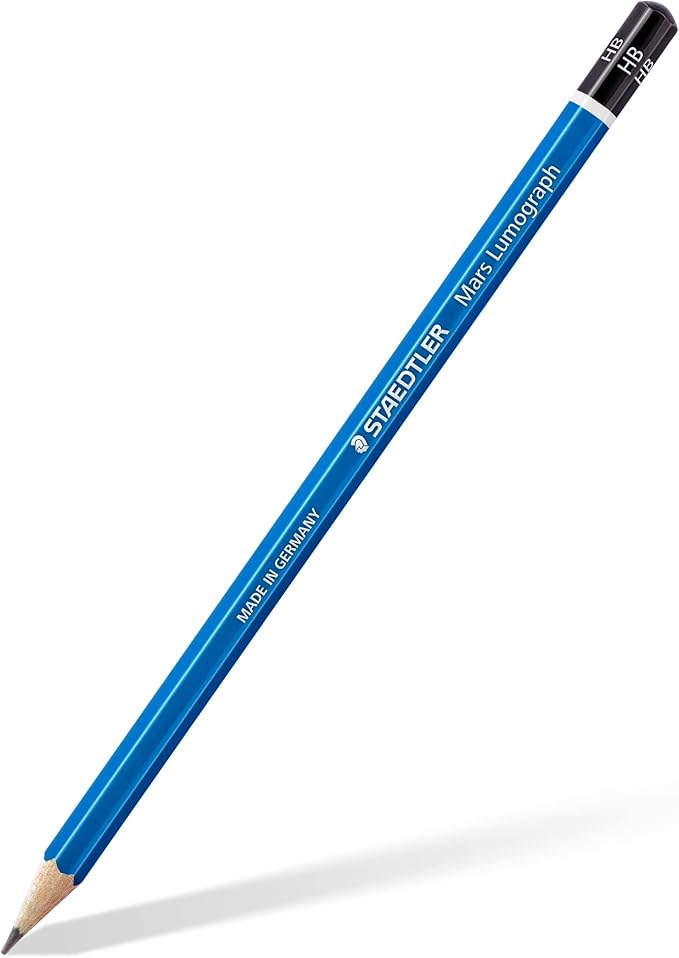 STAEDTLER Mars Lumograph HB Graphite Art Drawing Pencil, 6 Pencils