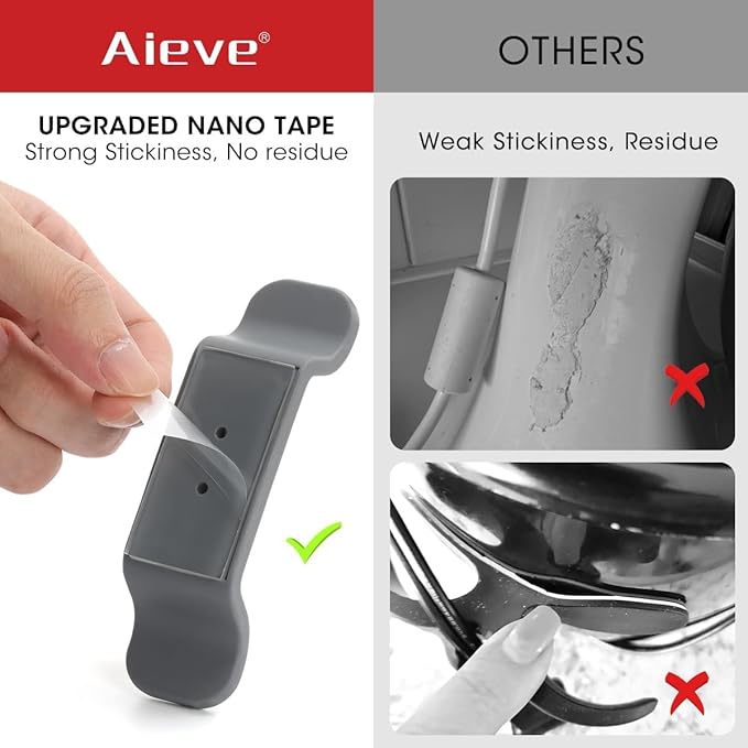 Aieve Cord Organizer for Appliances, 6 Pack Kitchen Appliance Cord Organizer, Appliance Cord Wrapper Cord Holder Stick on