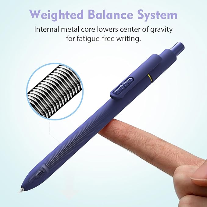 8 Pack Colorful Gel Ink Pens，Quick-Dry 0.7mm Fine Point Fidget Pens for Smooth Writing, Journaling & Drawing, Aesthetic Vintage Color Pens for Women, School & Office Supplies (Vintage Colors)