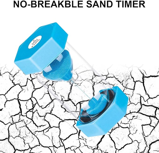 SuLiao Hourglass 15 Minute Sand Timer:Plastic Sand Clock, Large Blue Hourglass 15 Min,Reloj De Arena 15 minutos,Hour Glass Colorful Sandglass for Games, Classroom, Kitchen, Decoration