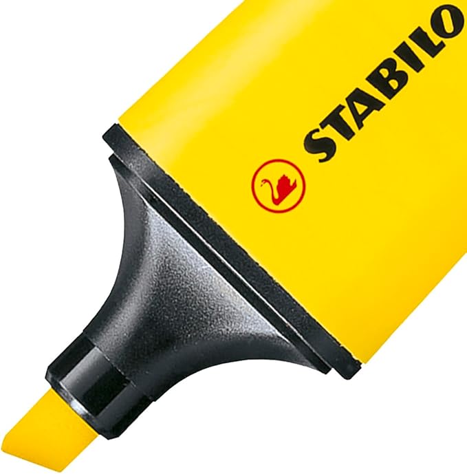 STABILO BOSS Mini Highlighter Set, 3-Color, Yellow, Pink, and Blue