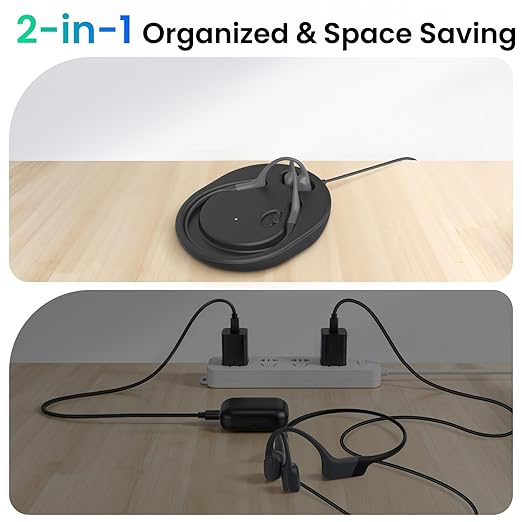 Charging Stand Compatible with Shokz Charging Cable, 3.93ft Magnetic Charger Cable USB, Wireless Charger Cord for Shokz Headphones OpenRun Pro,OpenRun,OpenRun Mini, OpenRun Pro Mini