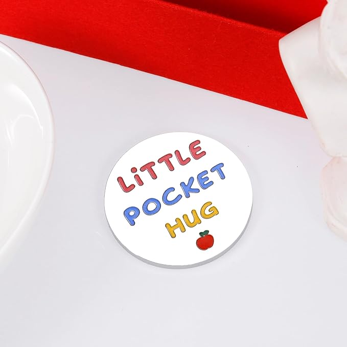 VANLOVEMAC First Day of School Gifts Dorm Room Essentials for Girls Boys Back to School Gifts Inspirational Pocket Hug