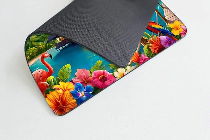 Parrots, Flamingos, Dolphins Mouse pad Customized Mousepad Non-Slip Rubber Base Mouse Pads for Computers Laptop Office Desk Accessories Mouse pad