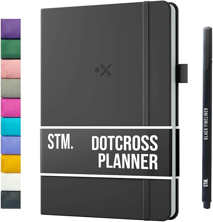 Daily Planner 2026 (Undated) | A5 Dotcross | Your All in One Day Organizer, At A Glance Weekly Agenda, Yearly Calendar Book | Planners for Personal, Professional, Academic & Work Goals and Schedule