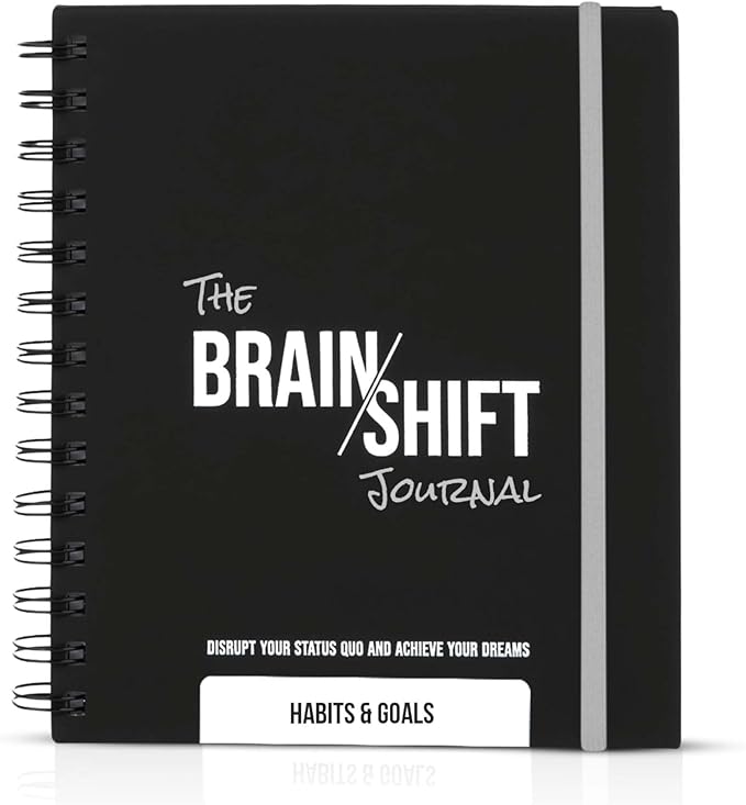 The Behavior Shift Brain Shift Journal (Habits & Goals) - 6 x 7 Inches Productivity journal - 13 week Guided Prompts for Habits, Goal setting & Personal growth- Gratitude & Manifestation journal