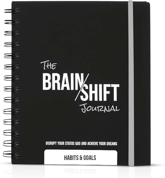 The Behavior Shift Brain Shift Journal (Habits & Goals) - 6 x 7 Inches Productivity journal - 13 week Guided Prompts for Habits, Goal setting & Personal growth- Gratitude & Manifestation journal
